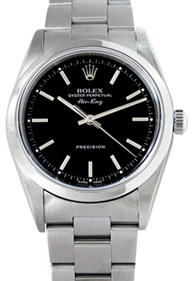 Rolex Air King 14000 Steel Black 1999